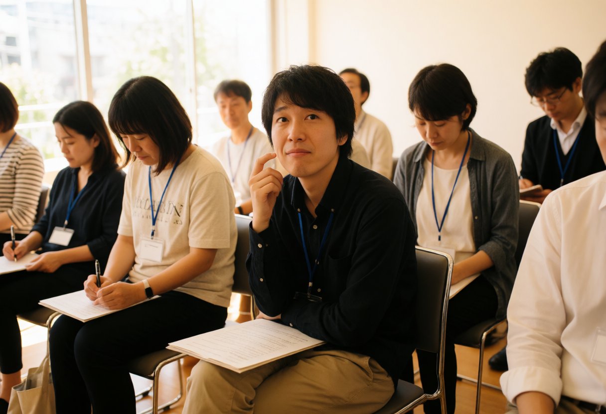セミナー参加者の困惑した表情